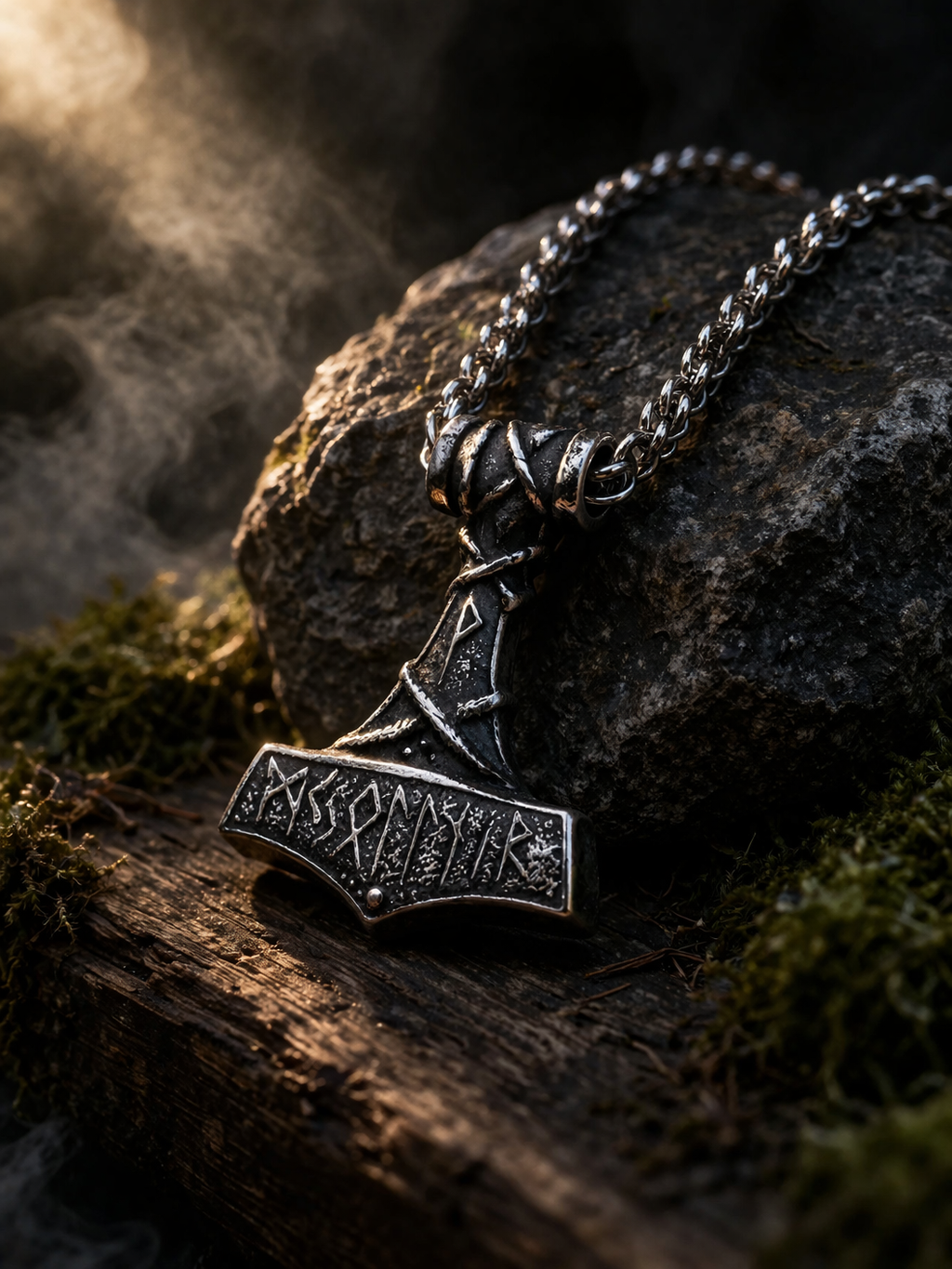 Collier Mjolnir Viking En Acier Inoxydable
