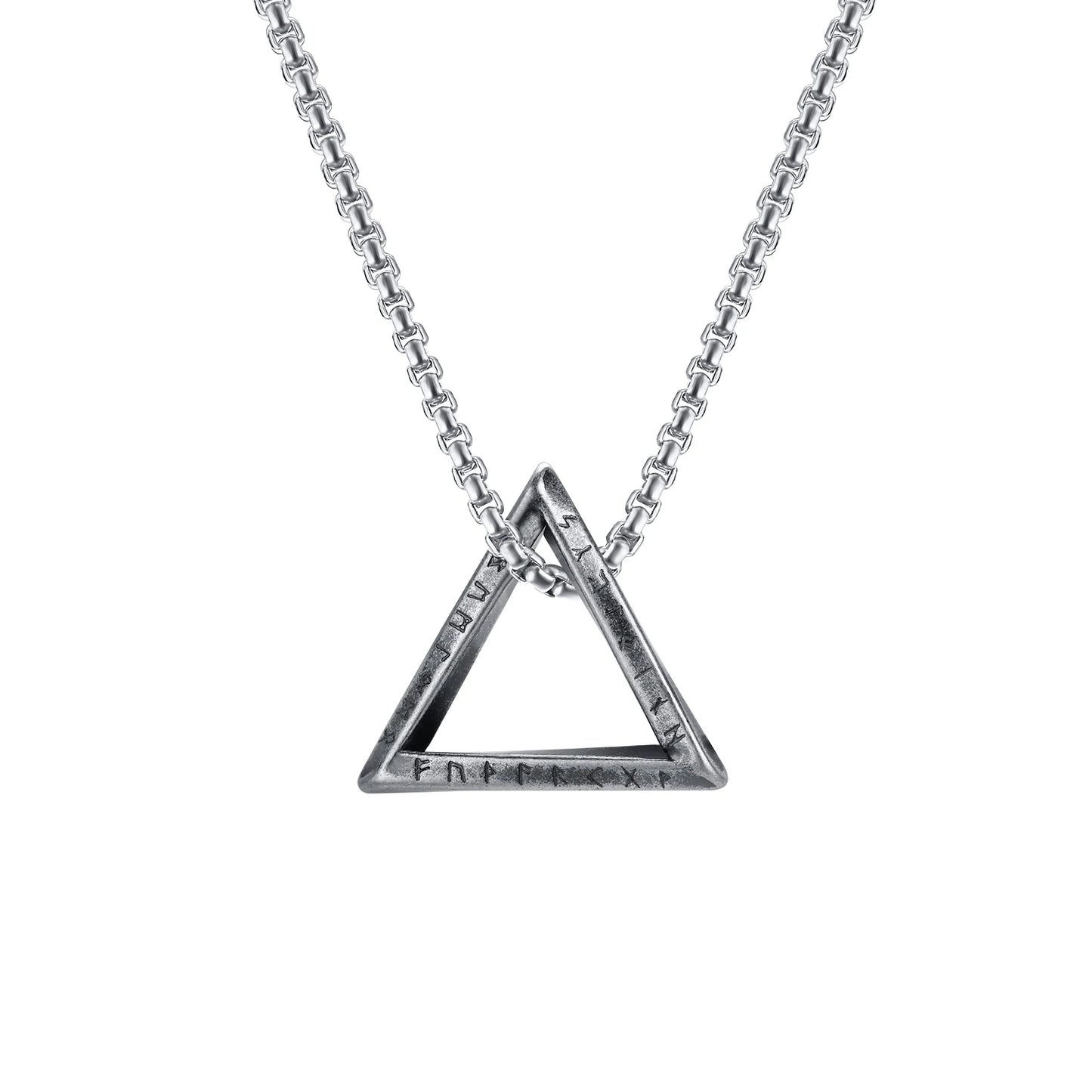 Pendentif Viking Valknut en Acier Nordique