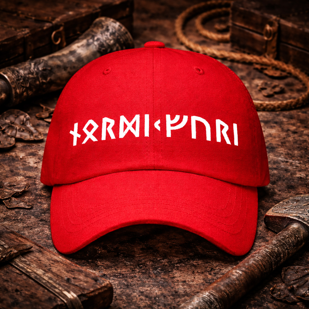 Casquette Viking Runique Nordikfuri – Broderie Premium. Réveille l’esprit du Nord. - Nordikfuri
