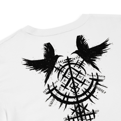 Nordic Raven Crop Top – Viking Back Print. - Nordikfuri