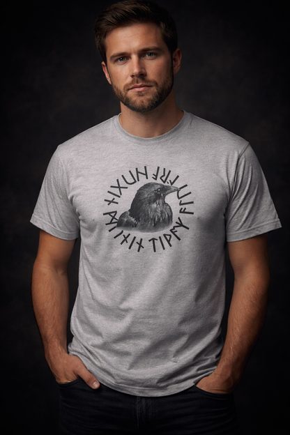 T-shirt viking corbeau Nordikfuri. - Nordikfuri
