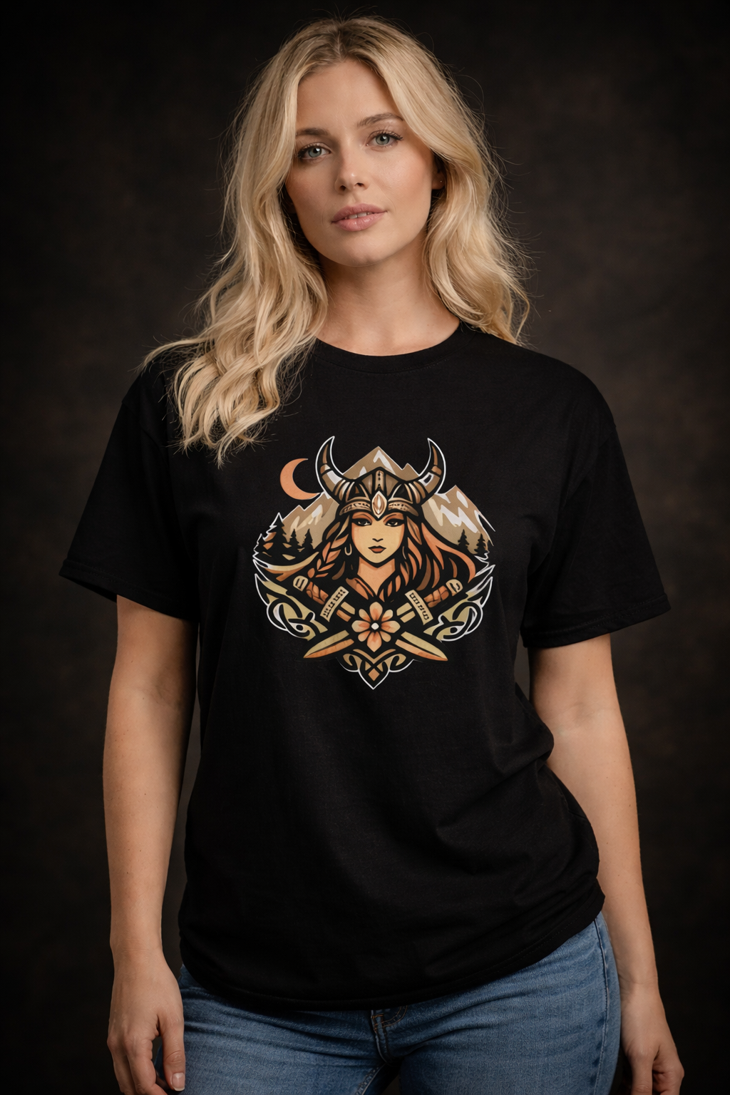 T-shirt Valkyrie Nordique – Force & Esprit Viking. - Nordikfuri
