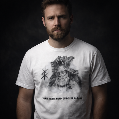 T-shirt Viking Forgé par le Nord | Design Guerrier. - Nordikfuri