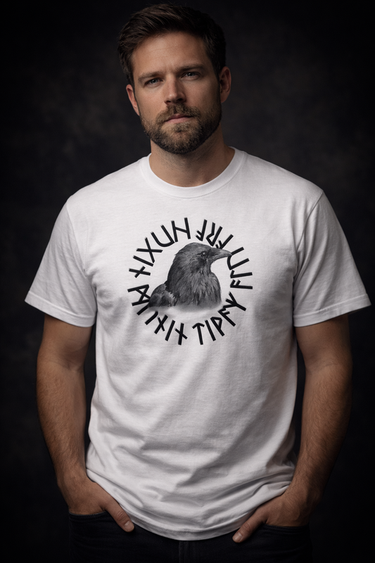 T-shirt viking corbeau Nordikfuri. - Nordikfuri