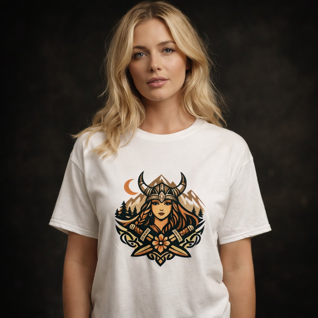 T-shirt Valkyrie Nordique – Force & Esprit Viking. - Nordikfuri
