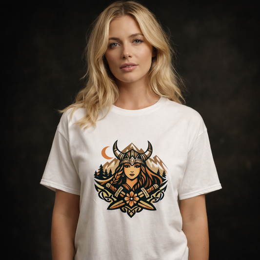 T-shirt Valkyrie Nordique – Force & Esprit Viking. - Nordikfuri
