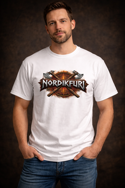 Viking Raven Runic Circle T-Shirt | NordikFuri. - Nordikfuri