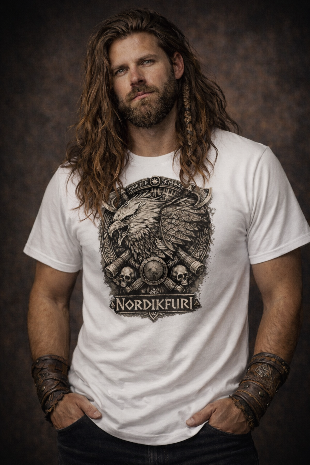 T-shirt Viking Nordikfuri – Puissance du Guerrier Nordique. - Nordikfuri