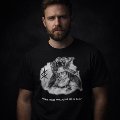T-shirt Viking Forgé par le Nord | Design Guerrier. - Nordikfuri